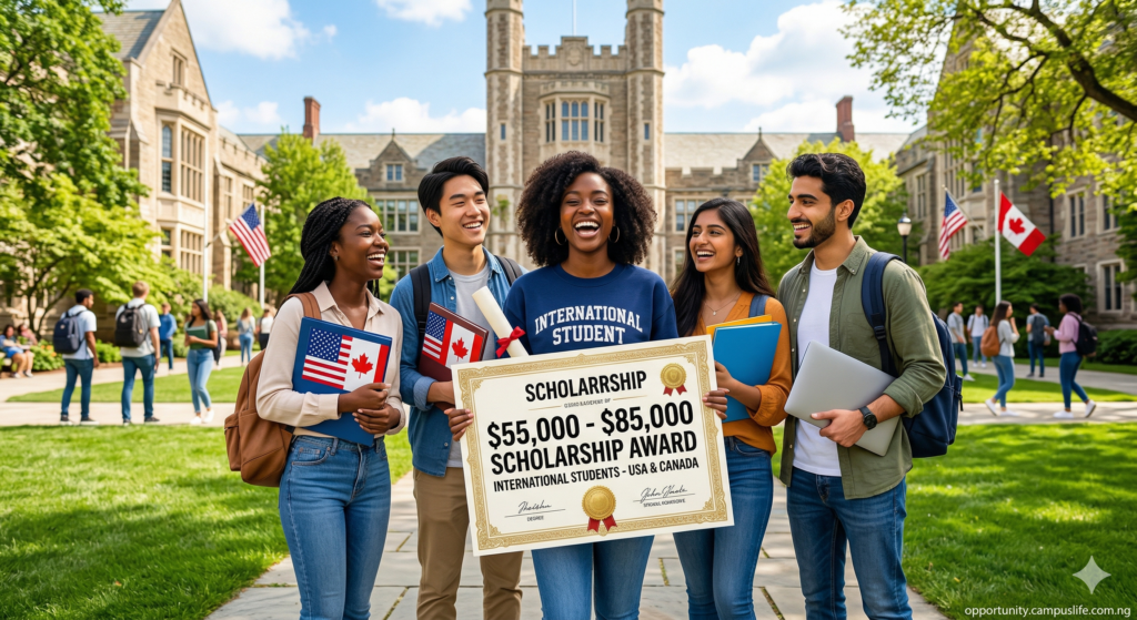 Scholarships Worth $55,000 to $85,000 for International Students in USA and Canada